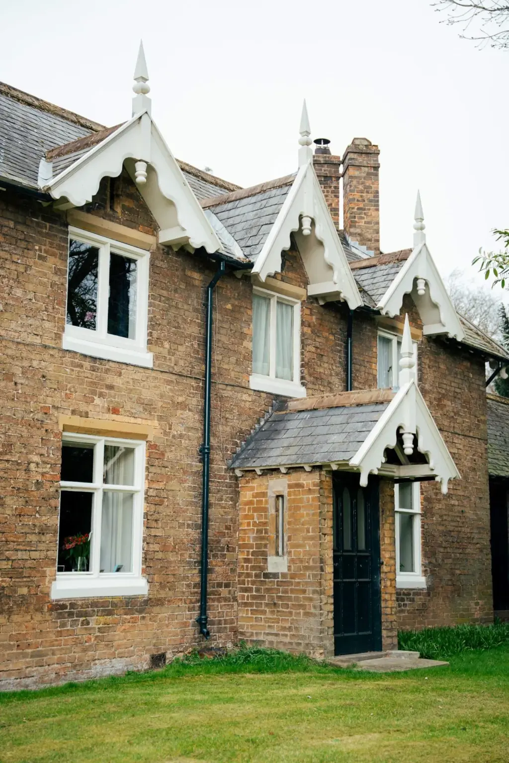 windows and fascias shown on rustic property, designed, manufactured and installed by Pelham Joinery