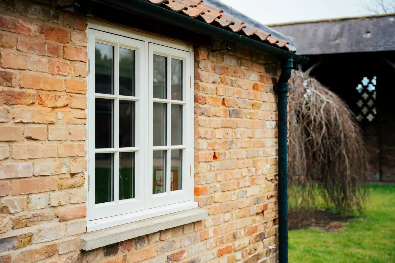 Double casement window manufactured bespoke by Pelham Joinery