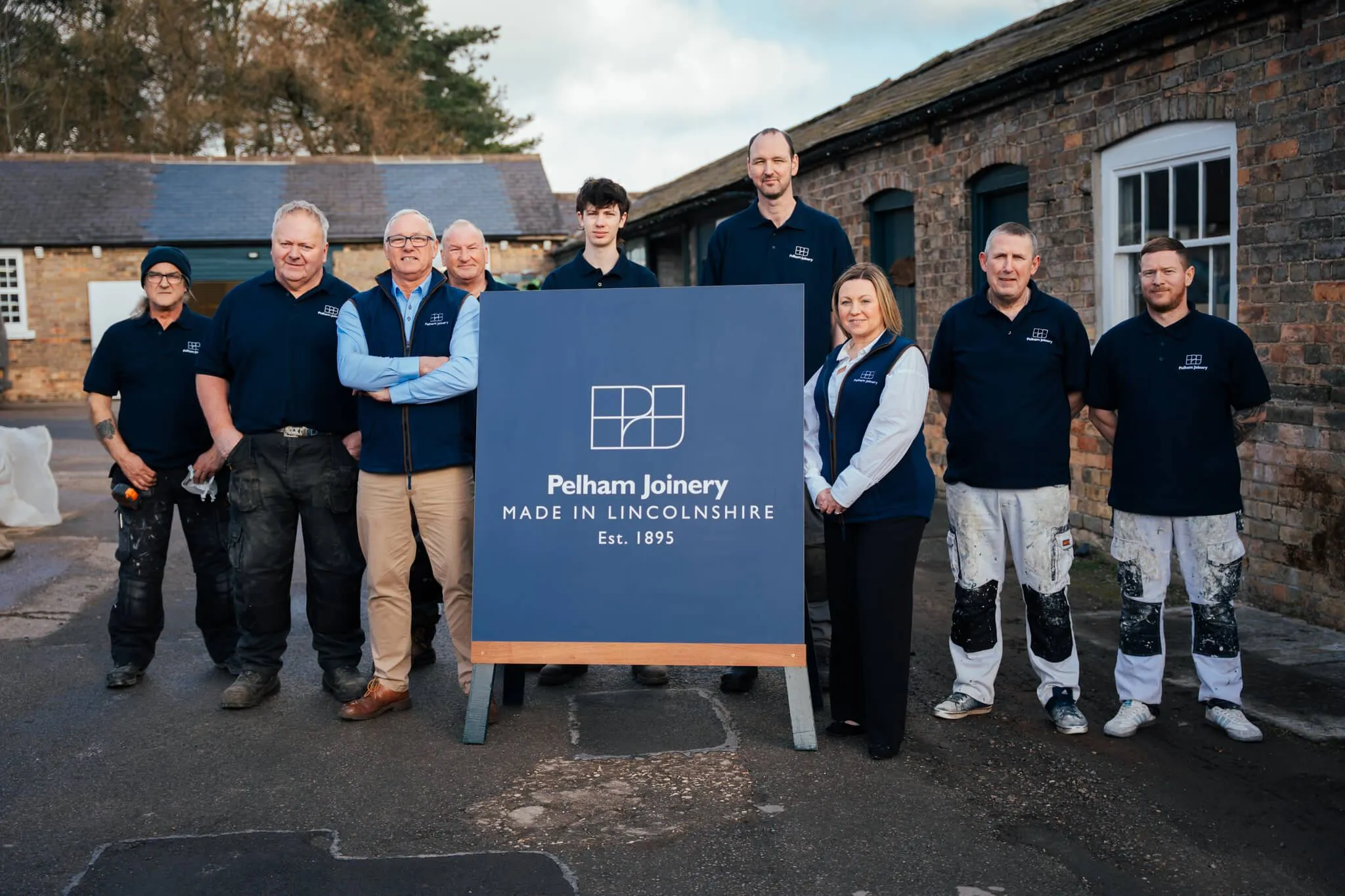 Pelham Joinery Team outside their Lincolnshire workshop